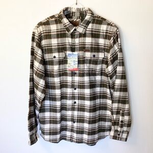 NWT Orvis Big Bear Heavy Weight Double Brushed Flannel Button Up Shirt - M